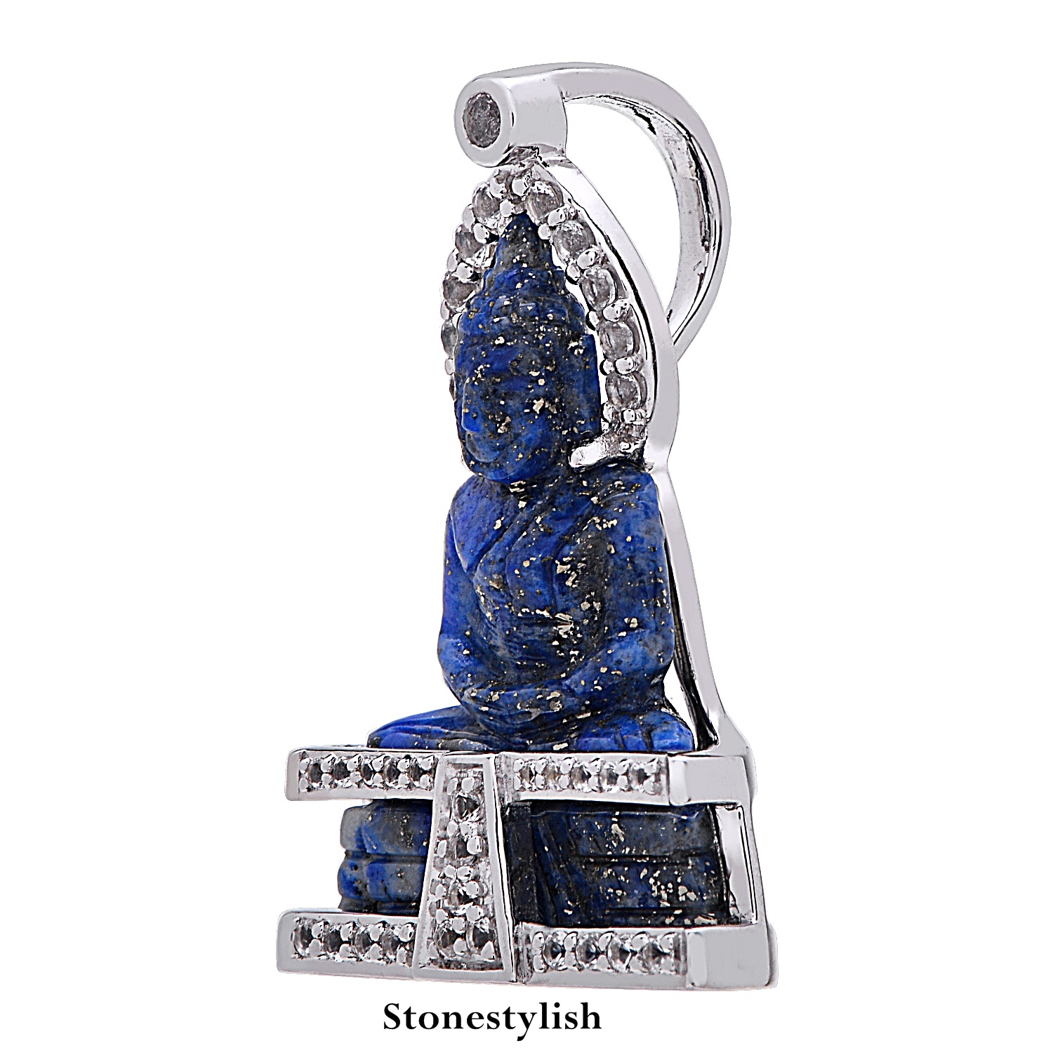 จี้พระสลักด้วยหินลาพิส ลาซูรี่ Lapis Lazuri Pandant