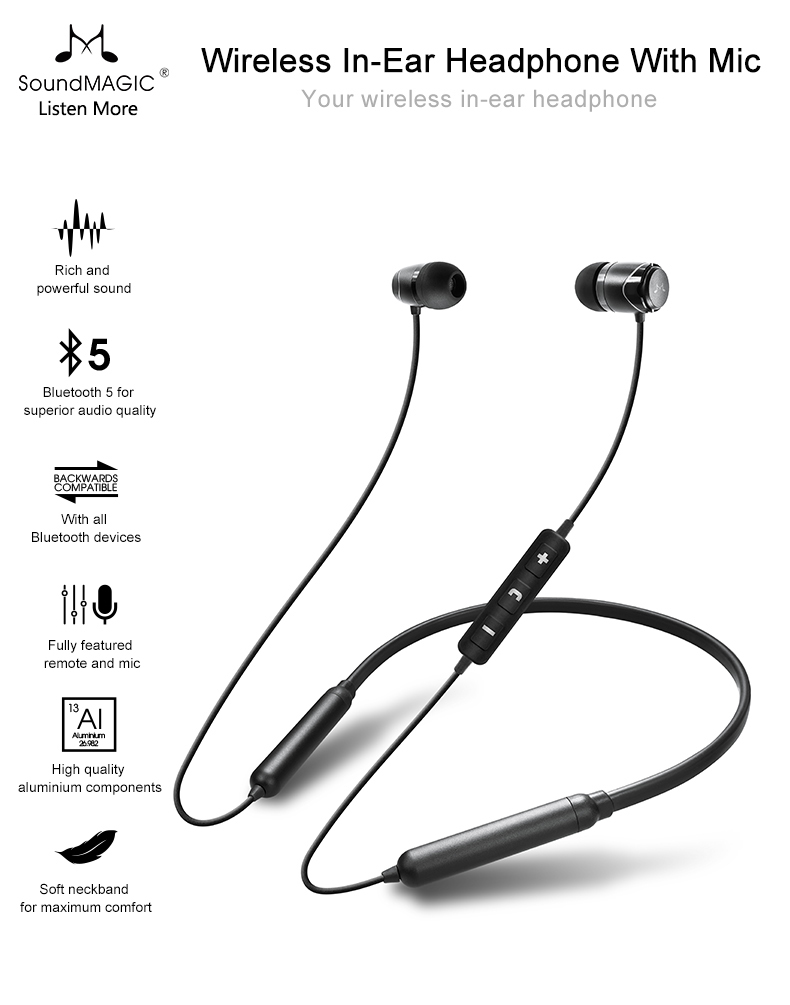 ขาย Soundmagic E11BT หูฟังบลูทูธ 5.0 กันน้ำกันเหงื่อ IPX4