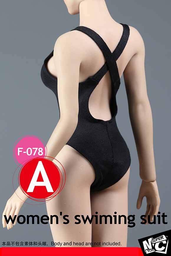 SUPERMCToys F-078D Women's Swimming Suit & Sheer Bodysuit