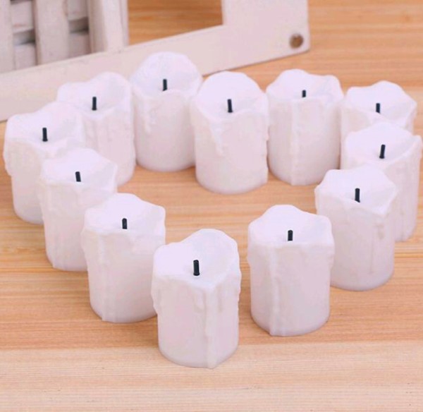 เทียน LED ขนาดเล็กแบบมีหยดน้ำตาเทียน