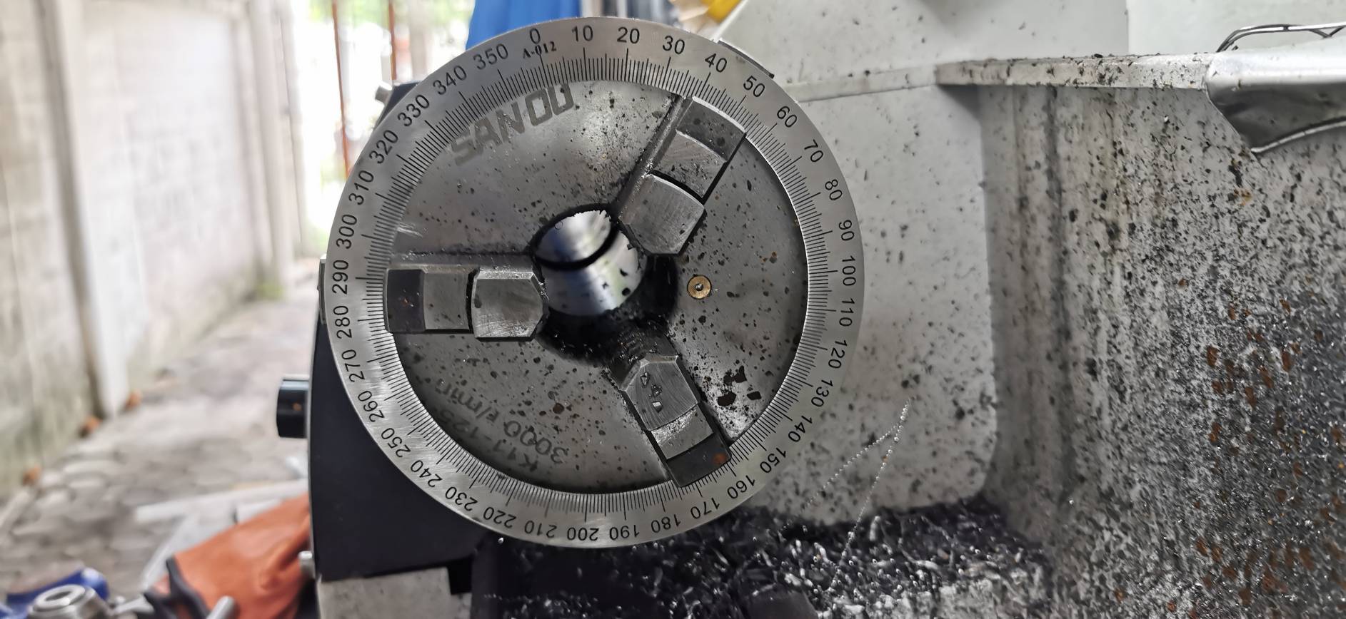 R21 ไม้บรรทัดวงกลมสเตนเลส 4 นิ้ว สำหรับ DIY หัวแบ่งศาเครื่องกลึง