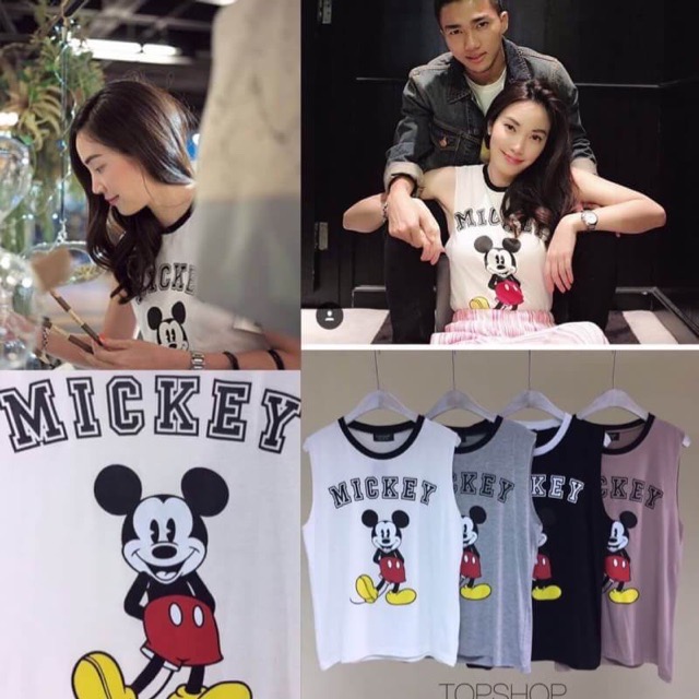 เสื้อแขนกุดลายมิกกี้เม้าส์