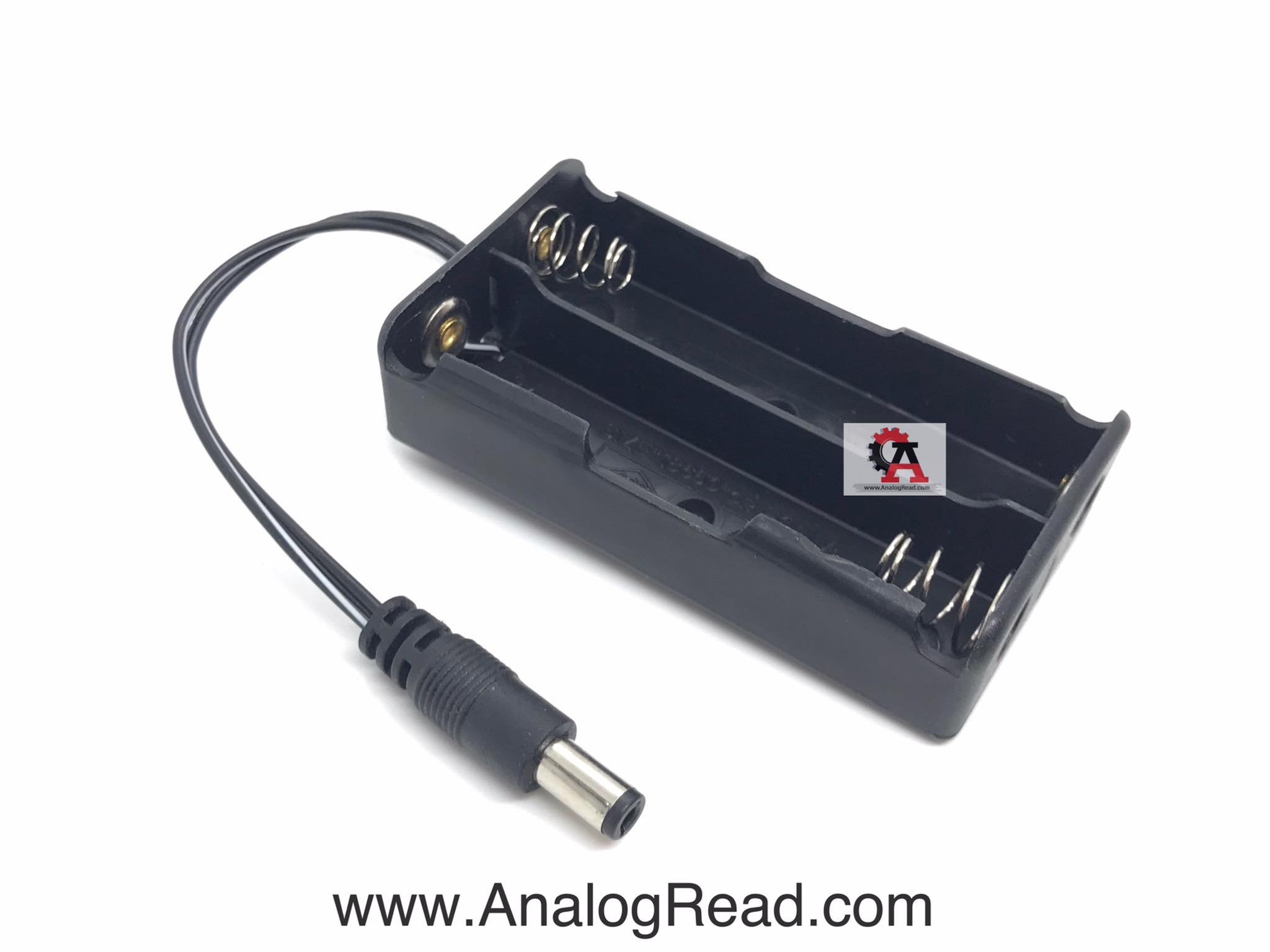 รางถ่าน18650 2ก้อน พร้อมแจ็ค