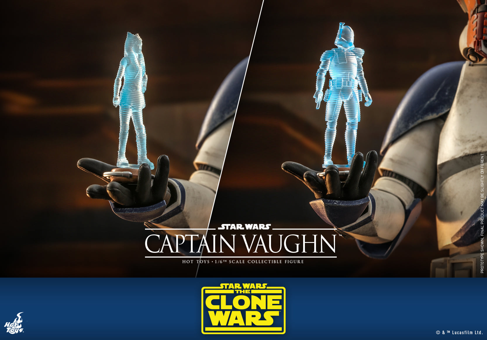 Hot Toys TMS065 1/6 Star Wars: The Clone Wars™ - Captain Vaughn™