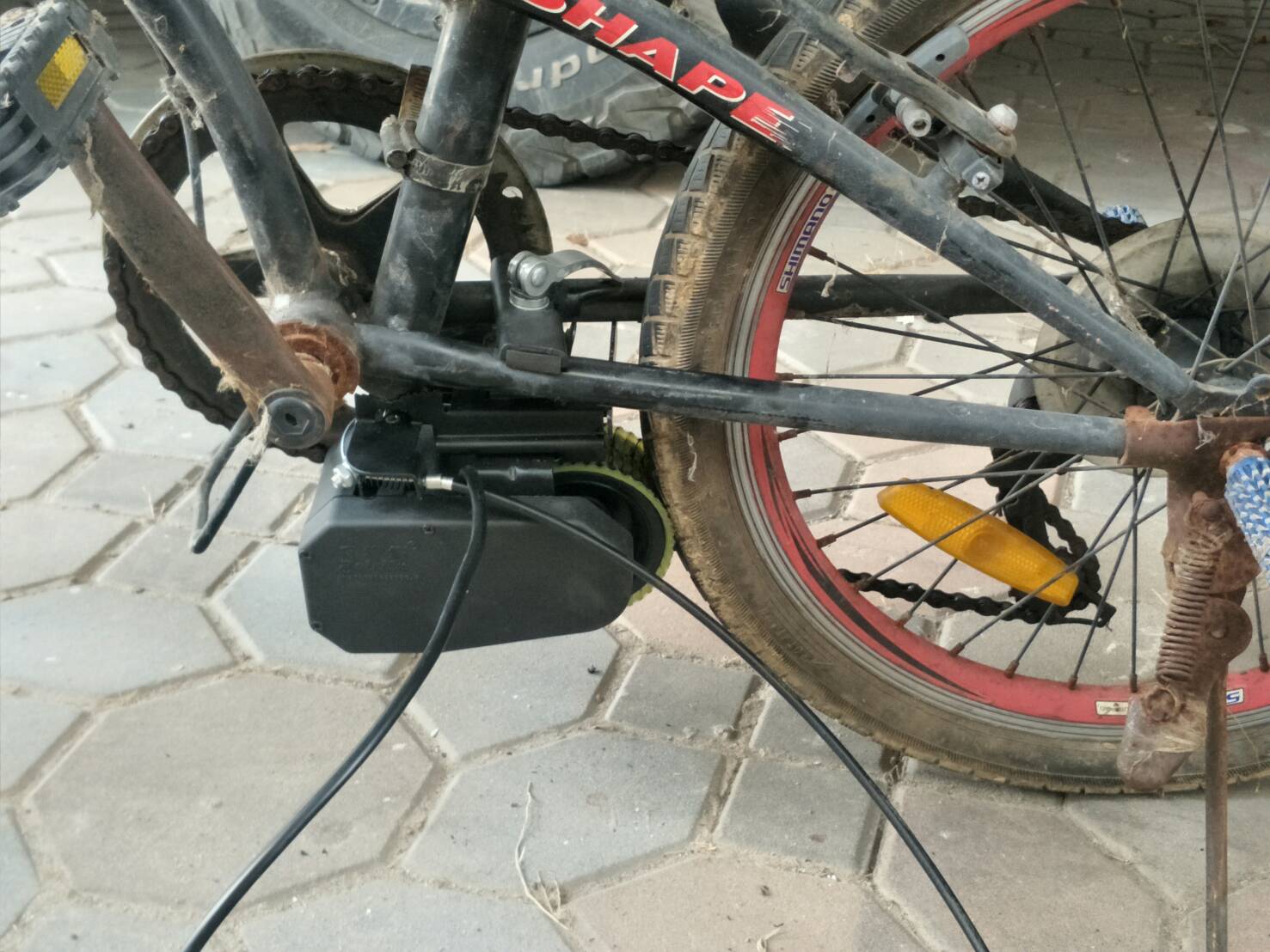 OT92 ชุดแปลงจักรยานไฟฟ้า 36V 8A แบตลิเธียม รุ่นติดตั้งง่าย ไม่ถอดล้อต่อโซ่