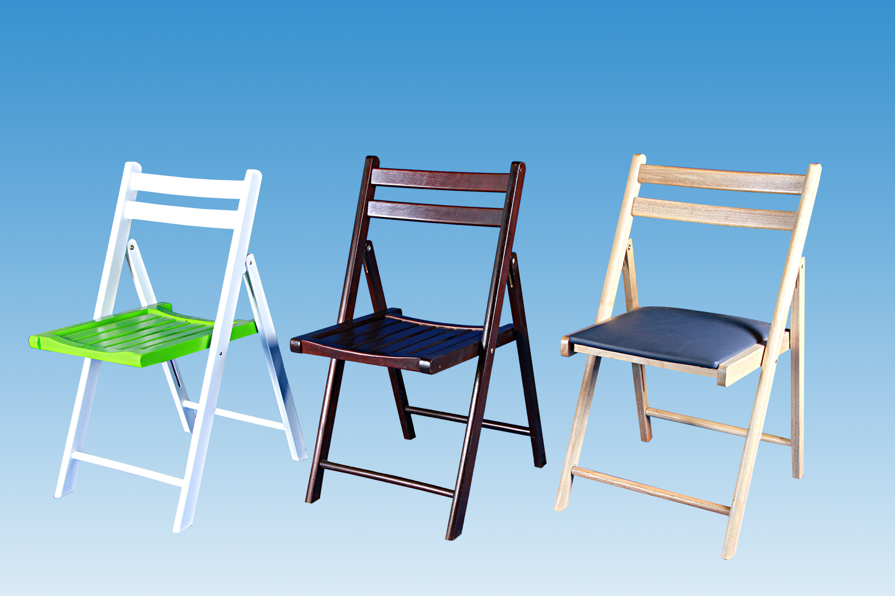 เก้าอี้พับไม้ยางพารา