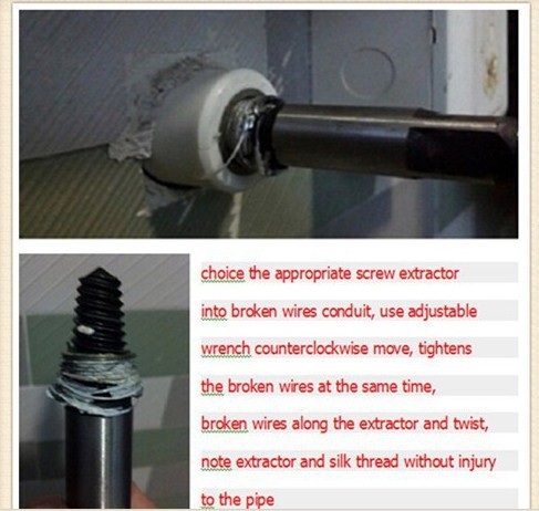 SX04 ชุดดอกถอนเกลียวซ้ายชุดใหญ่ 8 ขนาด ถอนสกรู ถอนเกลียวก๊อกน้ำที่หักคารู