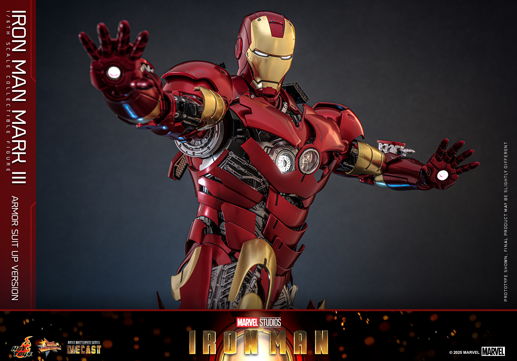 Hot Toys MMS825D72 Iron Man - Iron Man Mark III (Armor Suit Up Version)