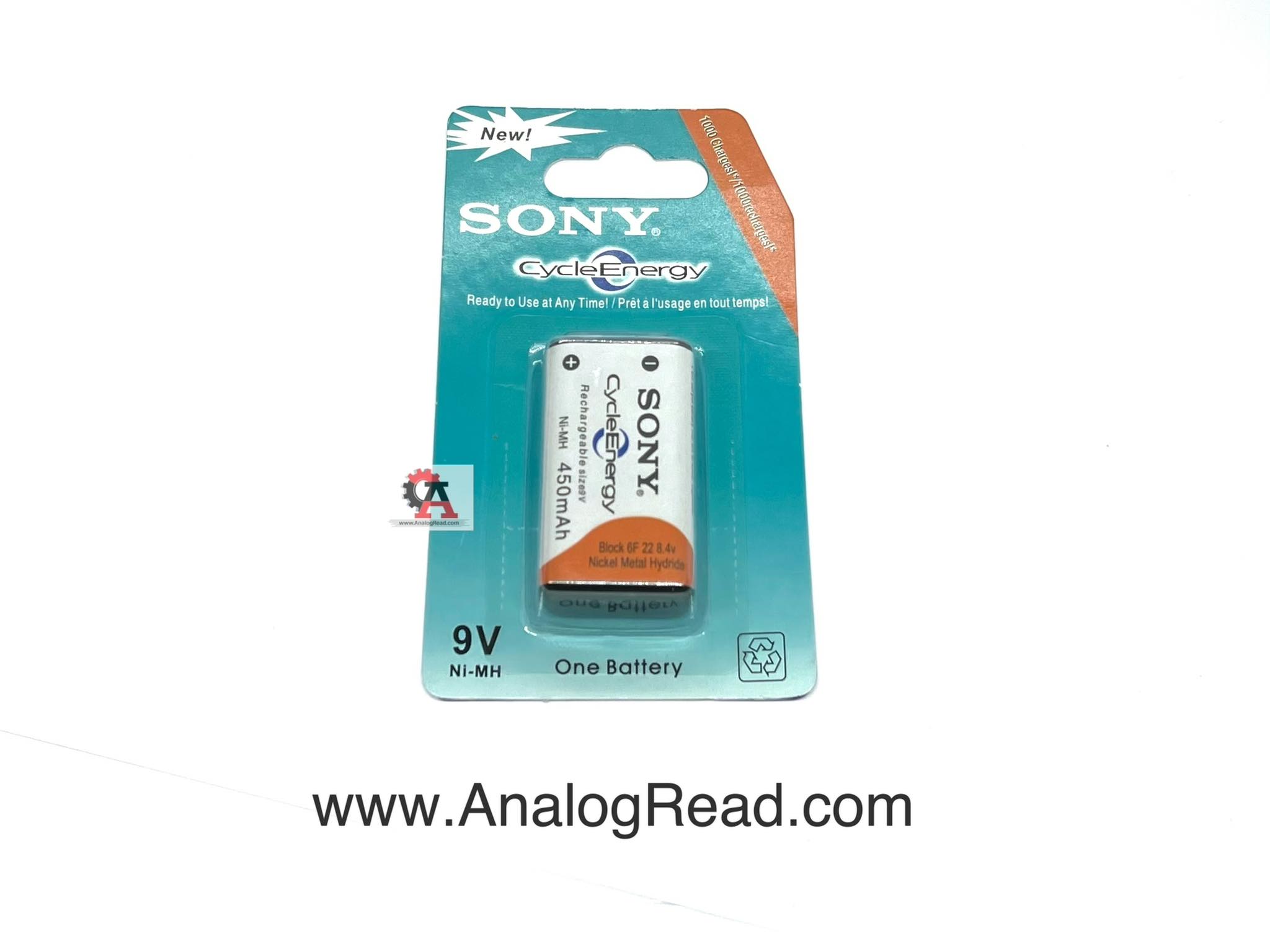 Battery Rechargable 9V 450mAh