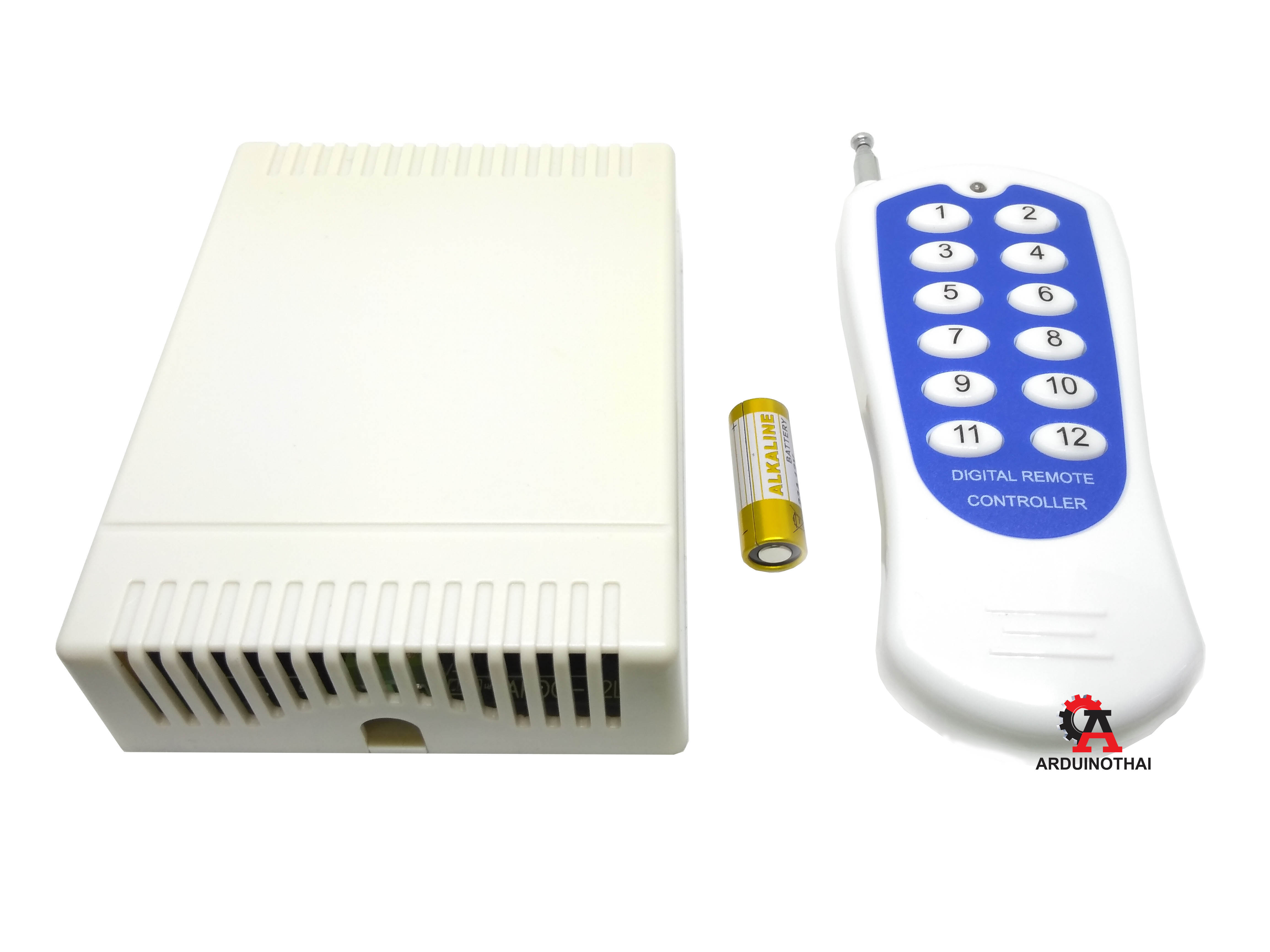 12 Channel Wireless RF Remote Control ชุดควบคุมไฟฟ้าผ่านรีโมทไร้สาย สต็อกไทยส่งไว
