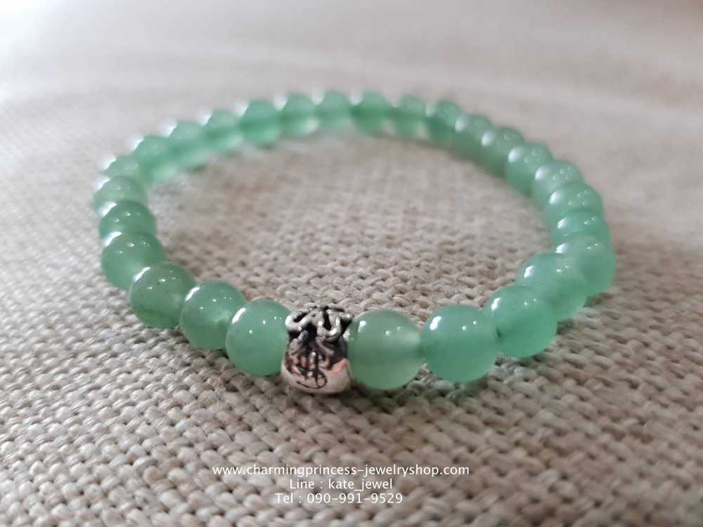 Green Aventurine กรีนอะเวนเจอรีน อเวนเจอรีน 6 มม หินที่นำโอกาส โชค และความรุ่งเรืองมาสู่คุณ