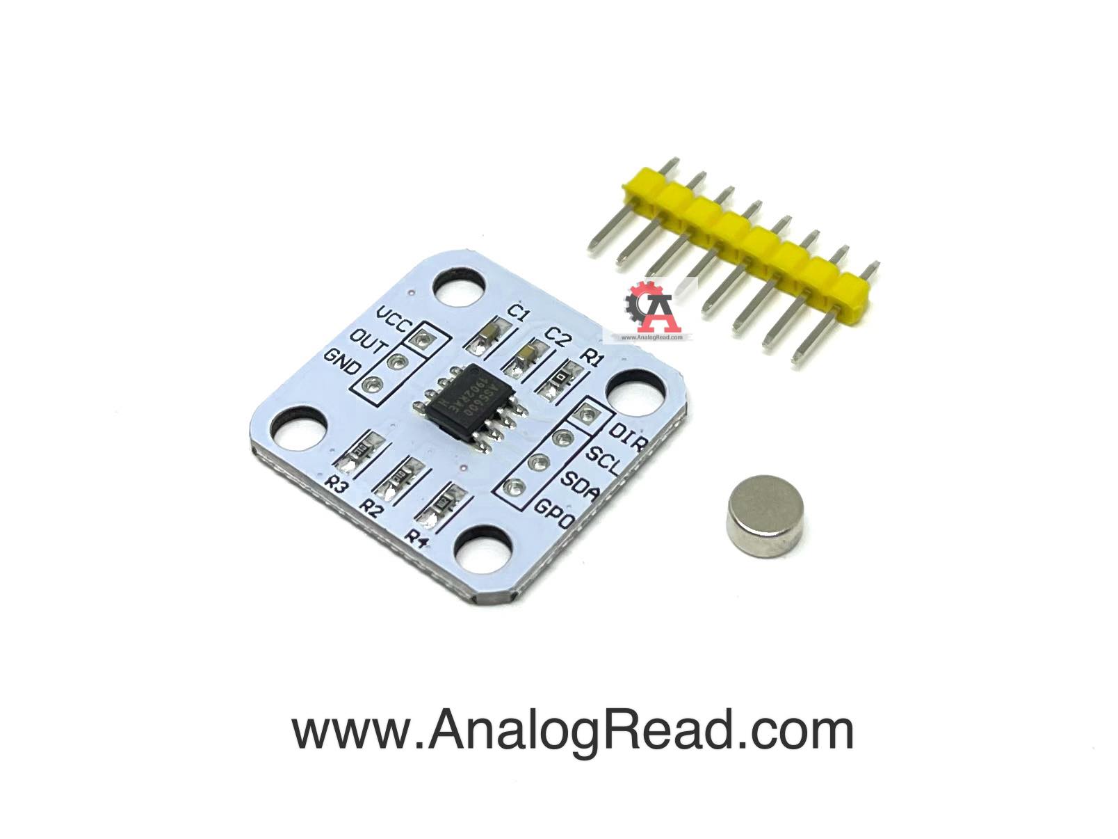 AS5600 Magnetic Encoder 12 Bit เซนเซอร์ตรวจับมุมแบบไม่สัมผัส สต็อกไทยส่งไว