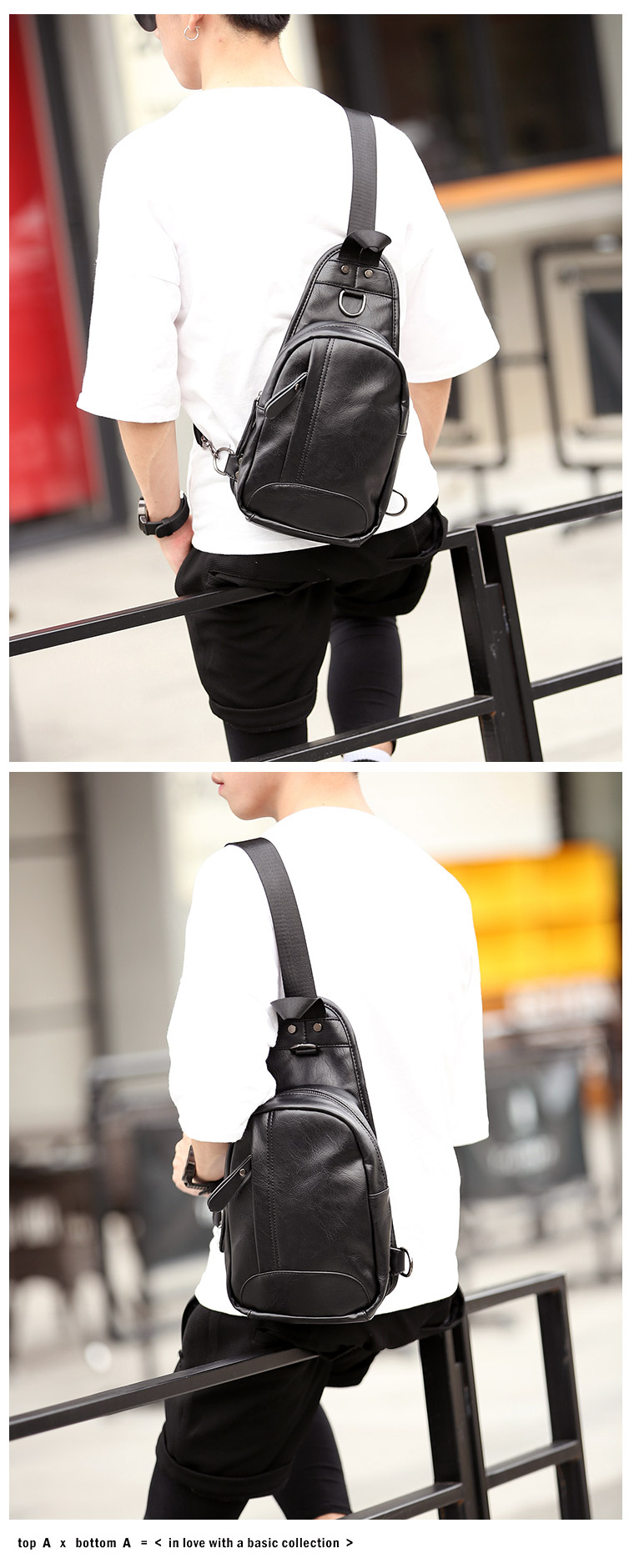 พร้อมส่ง กระเป๋าผู้ชายคาดอก ใส่ Tabหรือ ipad 8 นิ้ว