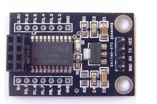 STC15L204 Module for nRF24L01 SPI to UARTโมดูลแปลง NRF24L01 เป็น UART สต็อกไทนส่งไว