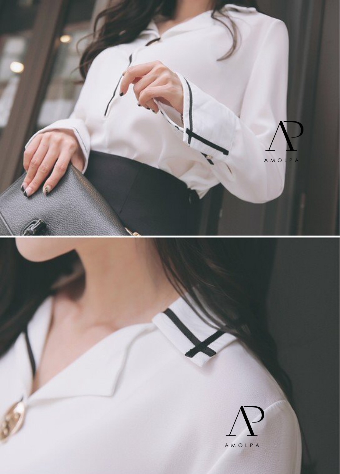 เสื้อเชิ้ตสไตล์เก๋ ที่คู่ควรกับคุณๆ ดีไซต์แขนบาน ปลายแขนปักหมุดอะไหล่สีเงินอย่างดี เนื้อผ้าชีฟองผ้าเนื้อละเอียด ลื่น มีน้ำหนัก ปลายแขนบานผ่า เดินริบบิ้นสีตัด ประดับกระดุมเม็ดใหญ่ สวยเก๋ใส่ง่าย ใส่สบายมากๆ รับรองตัวนี้ไม่ผิดหวัง จัดเลยจ้าา