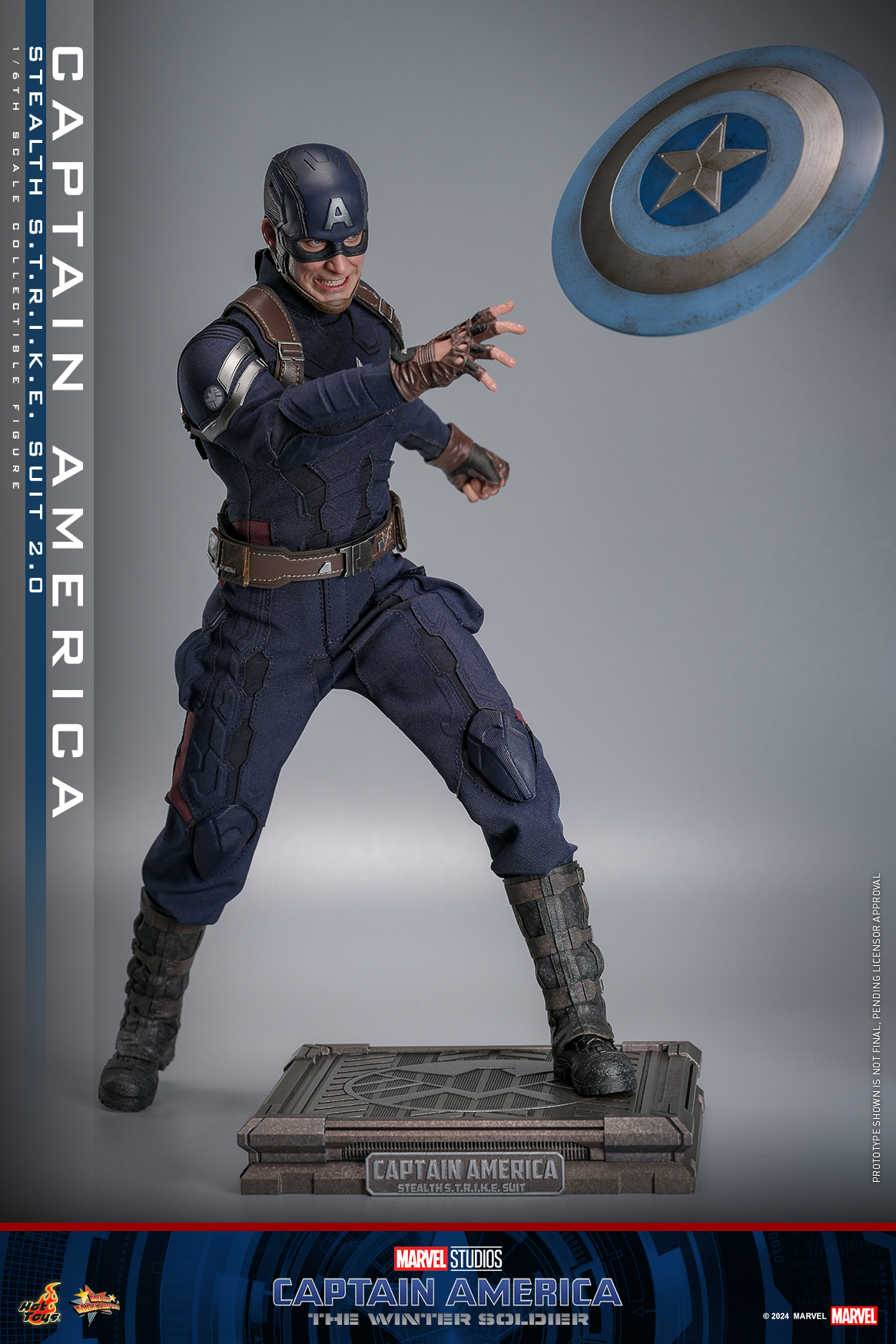 Hot Toys MMS783 Captain America: The Winter Soldier - Captain America (Stealth S.T.R.I.K.E. Suit) 2.0
