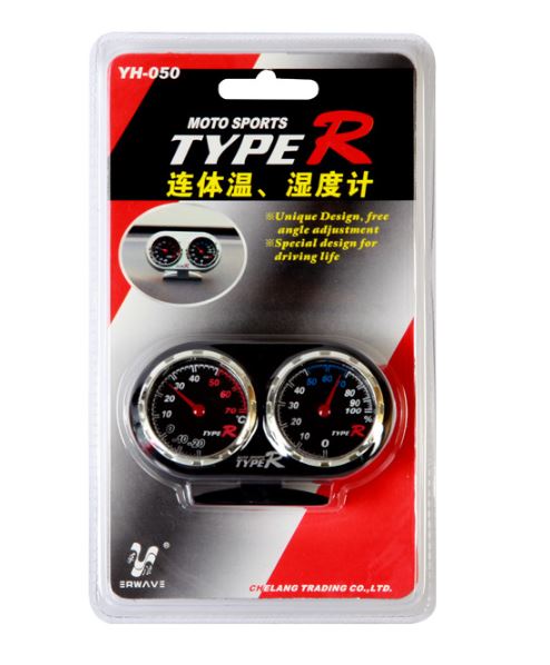 CARE05 เกจวัดอุณหภูมิ+ความชื้น สำหรับติดรถยนต์