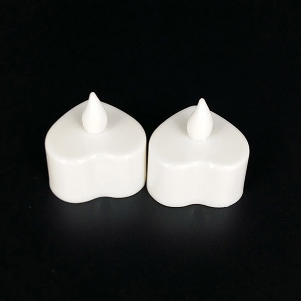 เทียน LED เทียนไฟฟ้าใส่ถ่าน มีไฟกระพริบเสมือนเทียนจริง รูปหัวใจ