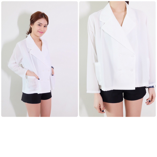 เบลเซอร์สูท ผ้าชีฟองใส่สบายไม่ร้อน