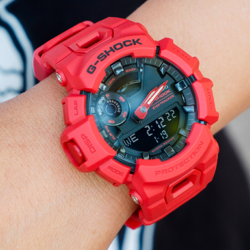 นาฬิกาข้อมือ Casio G-shock G-Squad (Bluetooth) Fitness Tracking GBA-900 Series GBA-900RD-4A GBA-900RD-4A