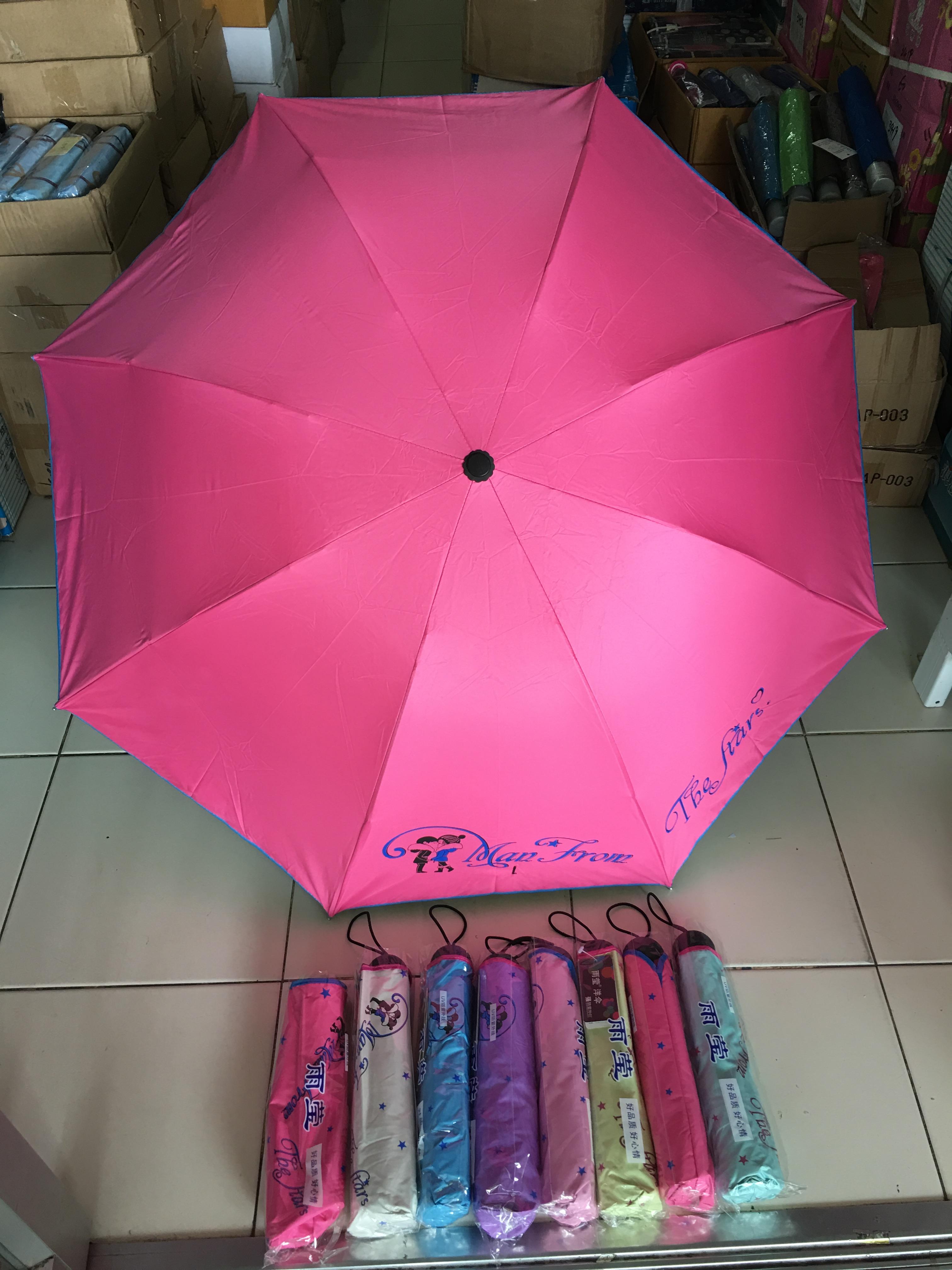 ร่มโค้งแฟชั่นยูวีสีดำรหัส695