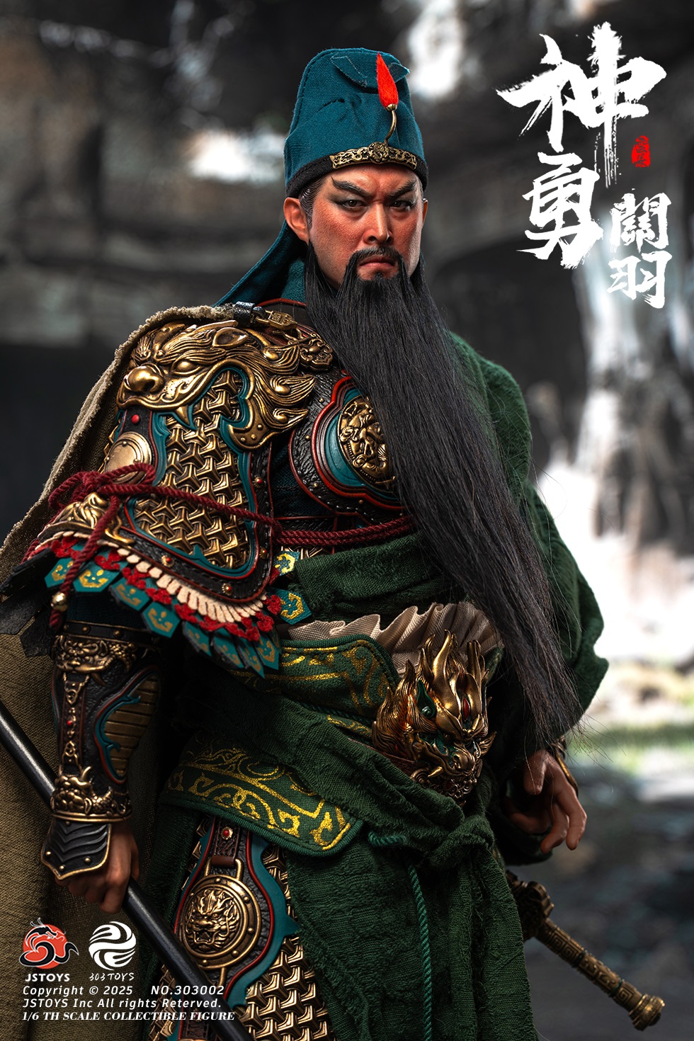 303TOYS x JSTOYS NO.303002 THREE KINDOMS - Mighty Guan Yu Yun Chang (Exclusive Edition)