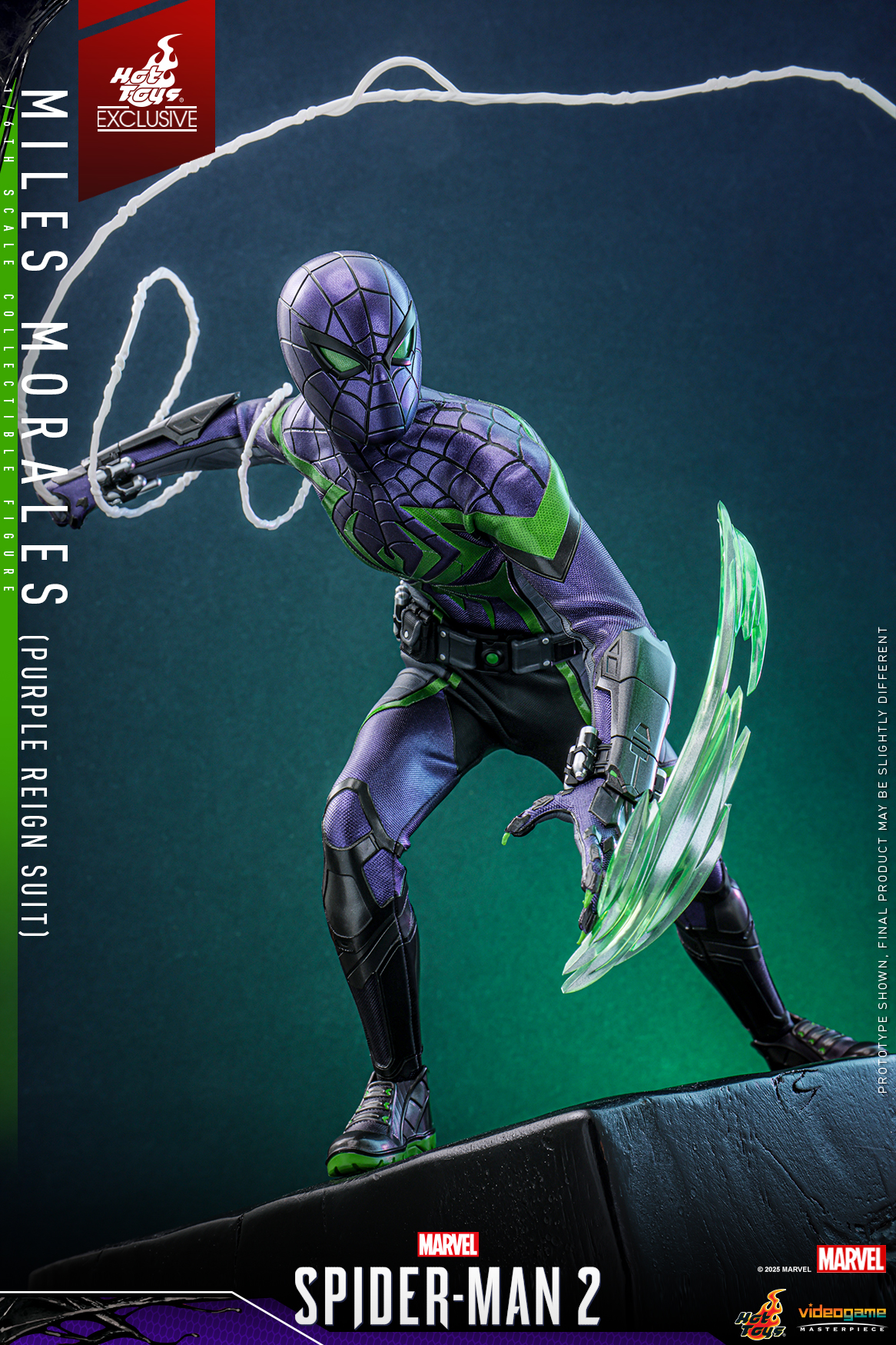 Hot Toys VGM68 Marvel's Spider-Man 2 - Miles Morales (Purple Reign Suit) [Hot Toys Exclusive]