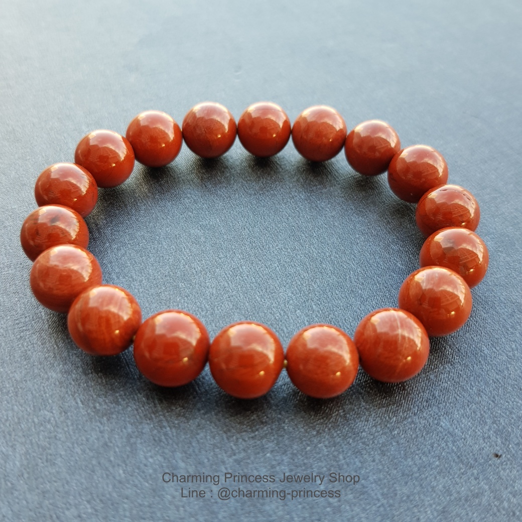 Red Jasper เรดจัสเปอร์ เพิ่มพลังชีวิต 10 มม เหมาะสำหรับเสริมดวงปีมะแม