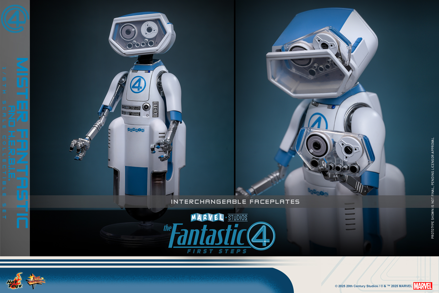 Hot Toys MMS822 The Fantastic Four: First Steps - Mister Fantastic and H.E.R.B.I.E.