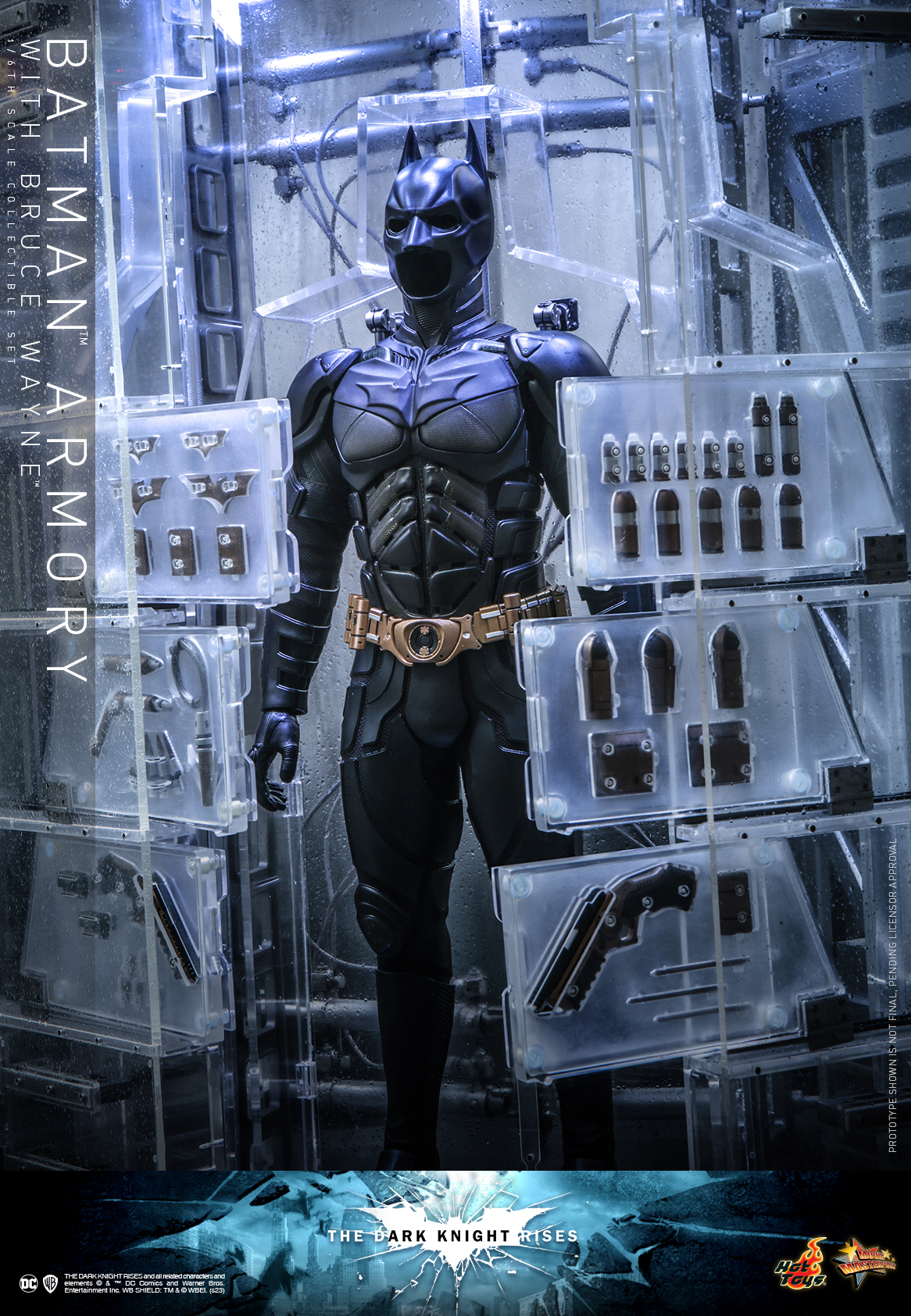 Hot Toys MMS702 1/6 The Dark Knight Rises - Batman Armory with Bruce Wayne