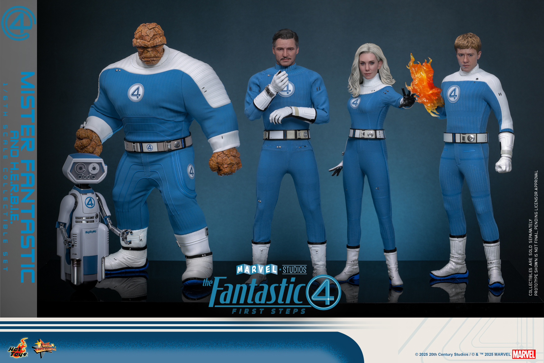 Hot Toys MMS822 The Fantastic Four: First Steps - Mister Fantastic and H.E.R.B.I.E.