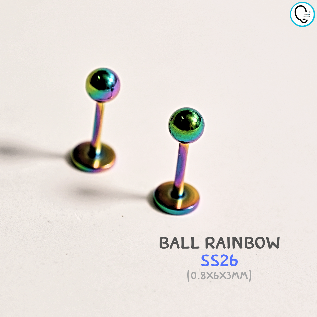 “เช็คสินค้าทัก line ก่อนโอนนะคะ” จิวแป้นแบน แบบเสียบ และ แป้นขันน๊อต สแตนเลสเกรดมีตัดแพทย์_SS00