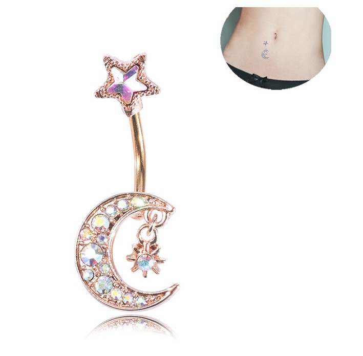 “เช็คสินค้าทัก line ก่อนโอนนะคะ” จิวสะดือไทเทเนี่ยม100% สำหรับผิวแพ้ง่าย ก้านหนา Starmoon_TCT060