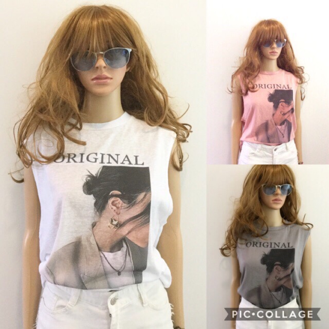 เสื้อยืดแขนกุดผ้าสลาฟ ดีไซน์เก๋แนวชิคๆคูลๆ