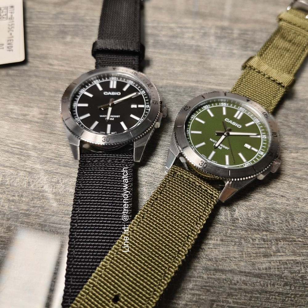 นาฬิกาข้อมือ Casio Standard Men MTP-E155 Series MTP-E155C-1E MTP-E155C-3E MTP-E155D-1E MTP-E155D-2E MTP-E155D-3E MTP-E155D-5E