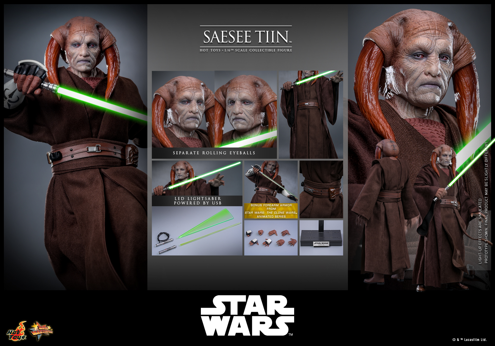 Hot Toys MMS820 Star Wars: Revenge of the Sith - Saesee Tiin