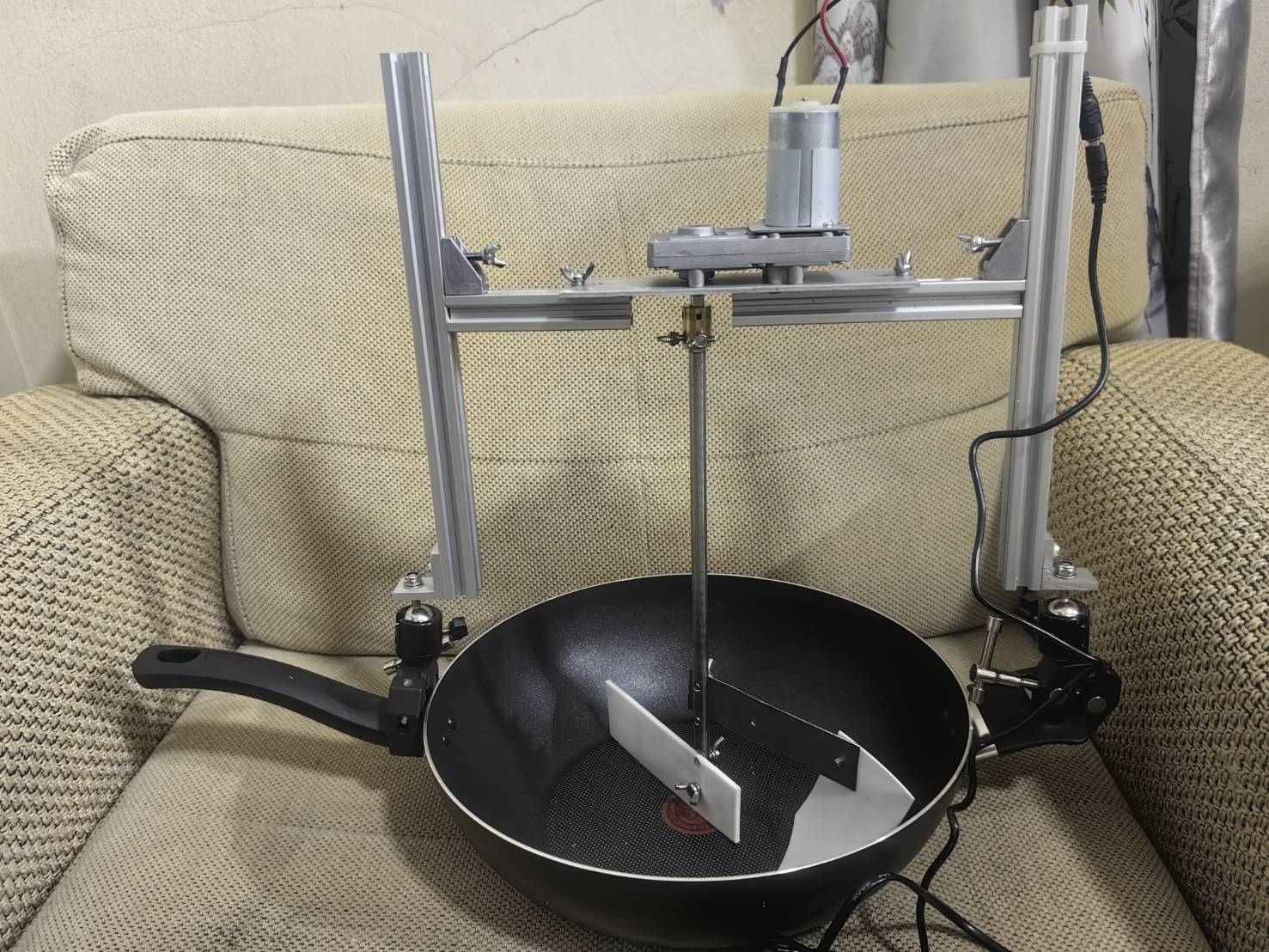 OT165 เครื่องกวนไส้ DIY ปรับรอบได้ พร้อมกระทะเทฟล่อน 32 CM