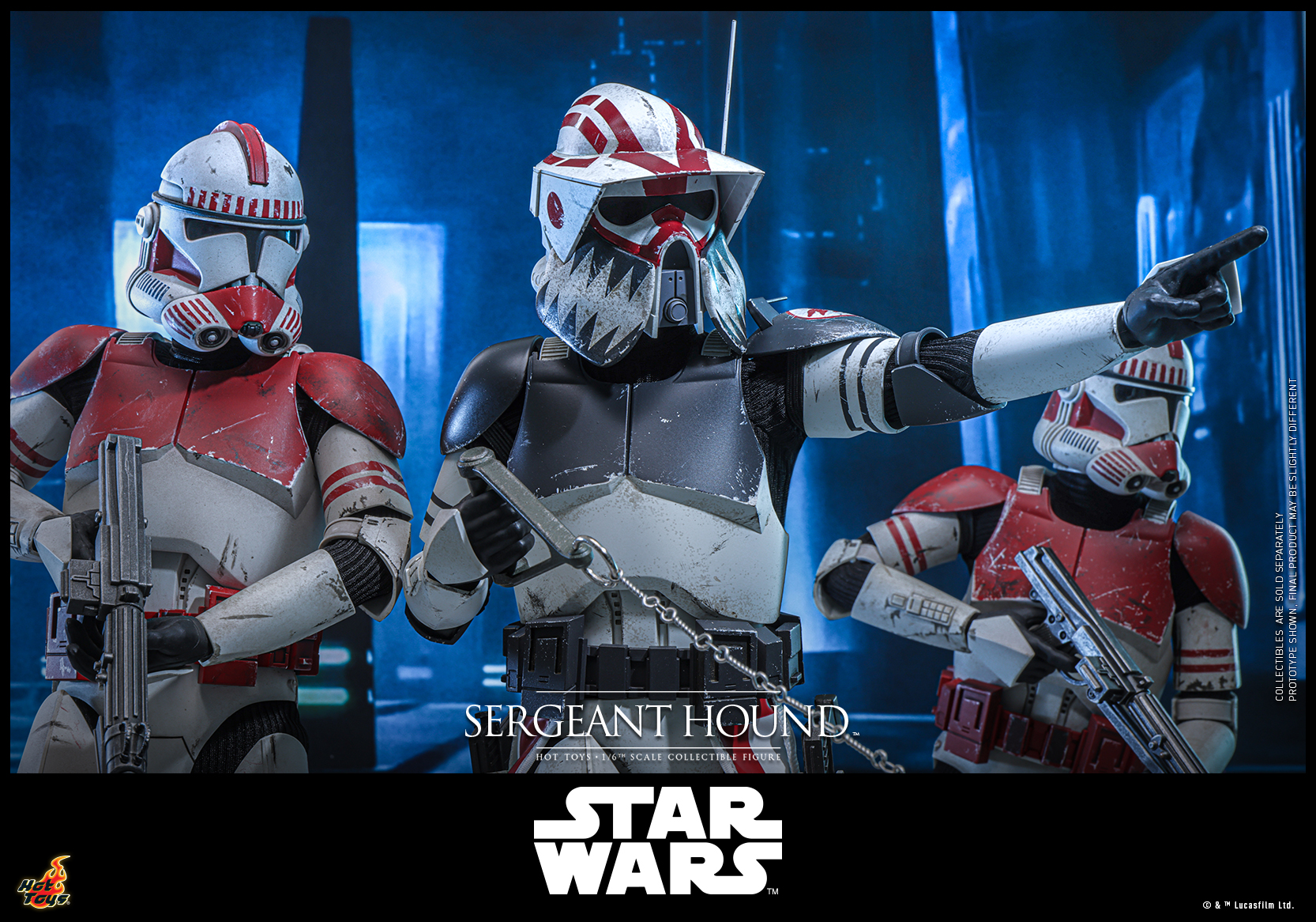 Hot Toys TMS167 Star Wars: The Clone Wars - Sergeant Hound