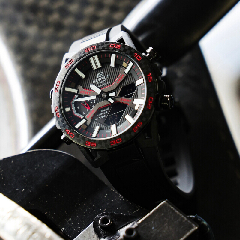 นาฬิกาข้อมือ Casio Edifice ECB-2000PB-1A| การเชื่อมต่อกับสมาร์ทโฟน | EDIFICE | นาฬิกา | CASIO | Tough solar ECB-2000PB-1A