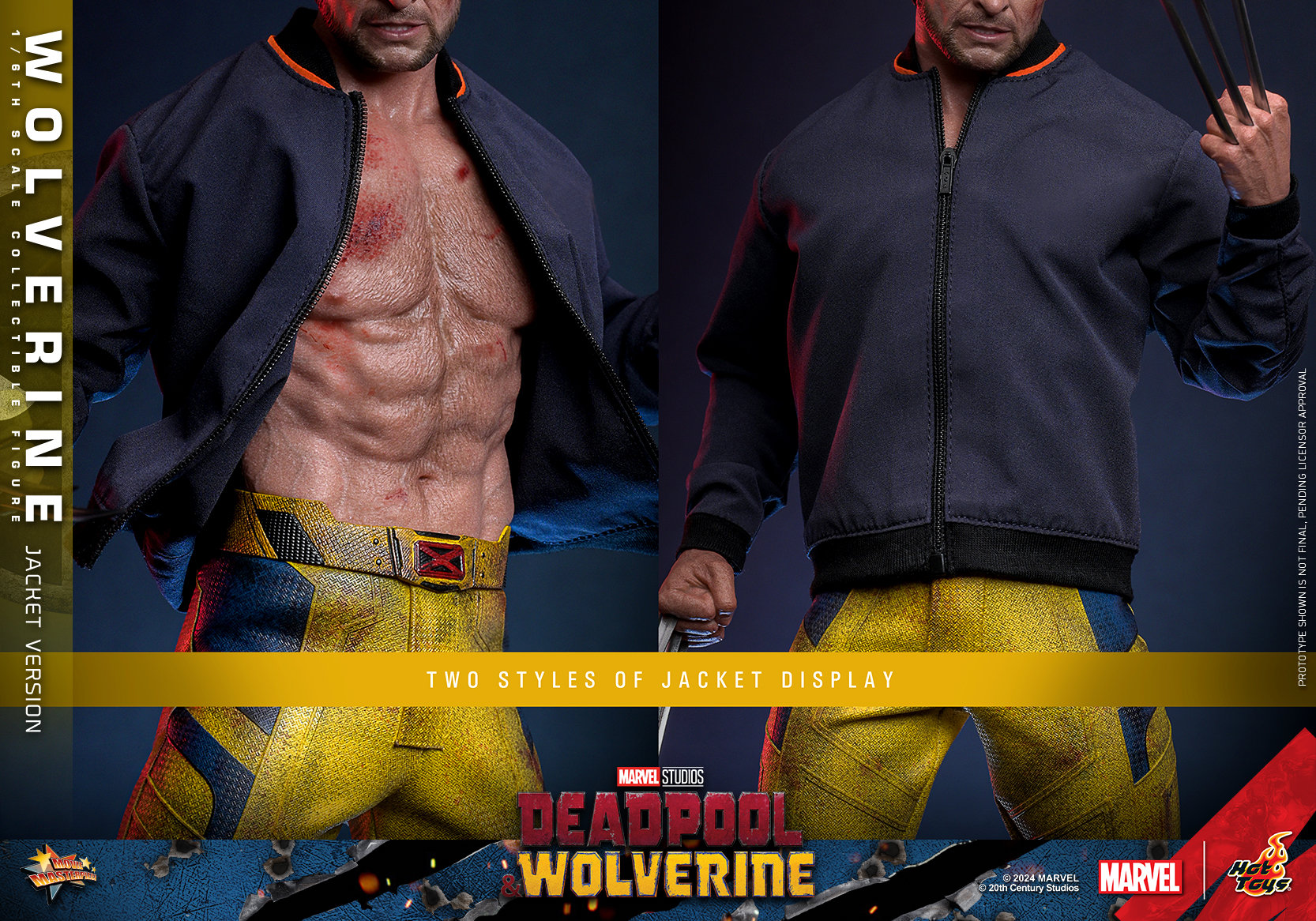 Hot Toys MMS756 Deadpool & Wolverine - Wolverine (Jacket Version)
