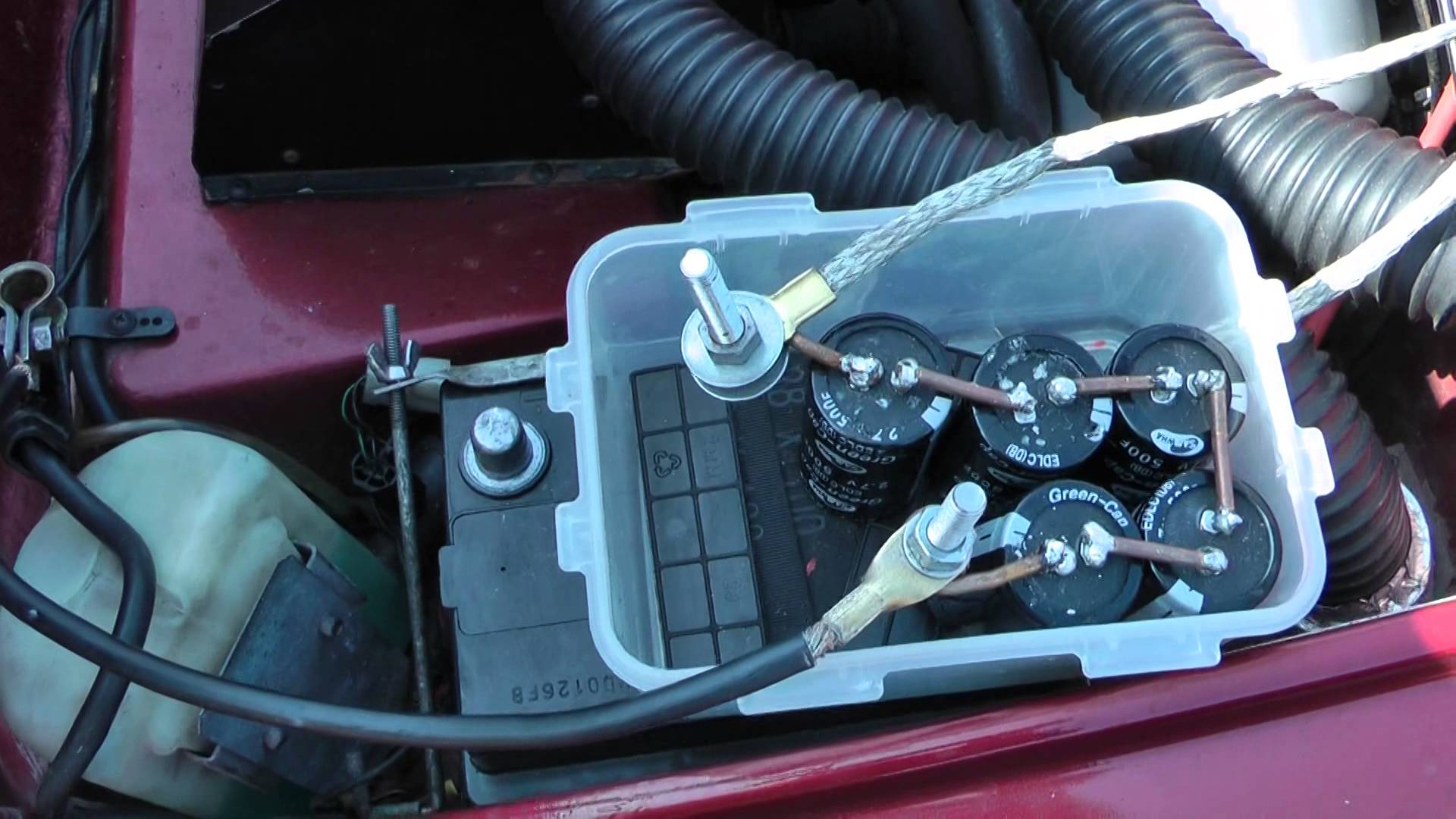 EA02 ซุปเปอร์คาปาซิเตอร์ 2.7v 500F ยีห่้อ green -cap สำหรับงาน DIY ไฟฟ้า