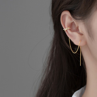 ต่างหูสำหรับผิวแพ้ง่าย เงินแท้ 92.5% Eloki lll _ES109