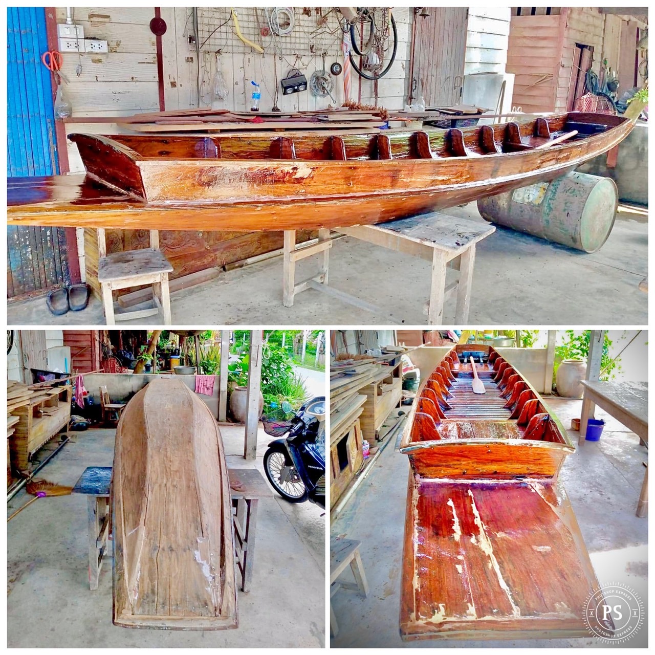 เรือไม้สัก ยาว11ศอก เรือจู๊ดไม้สัก ยาว5.5เมตร