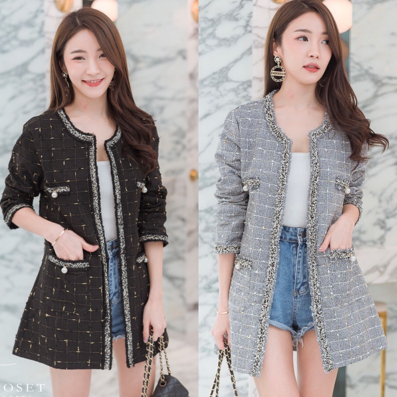 เสื้อคลุมยาวสไตล์เกาหลี