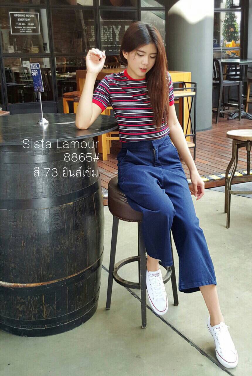 เสื้อครอป เสื้อลายริ้วใหม่Cute มั๊กๆ ต้องมีนะจ๊ะบอกเลย