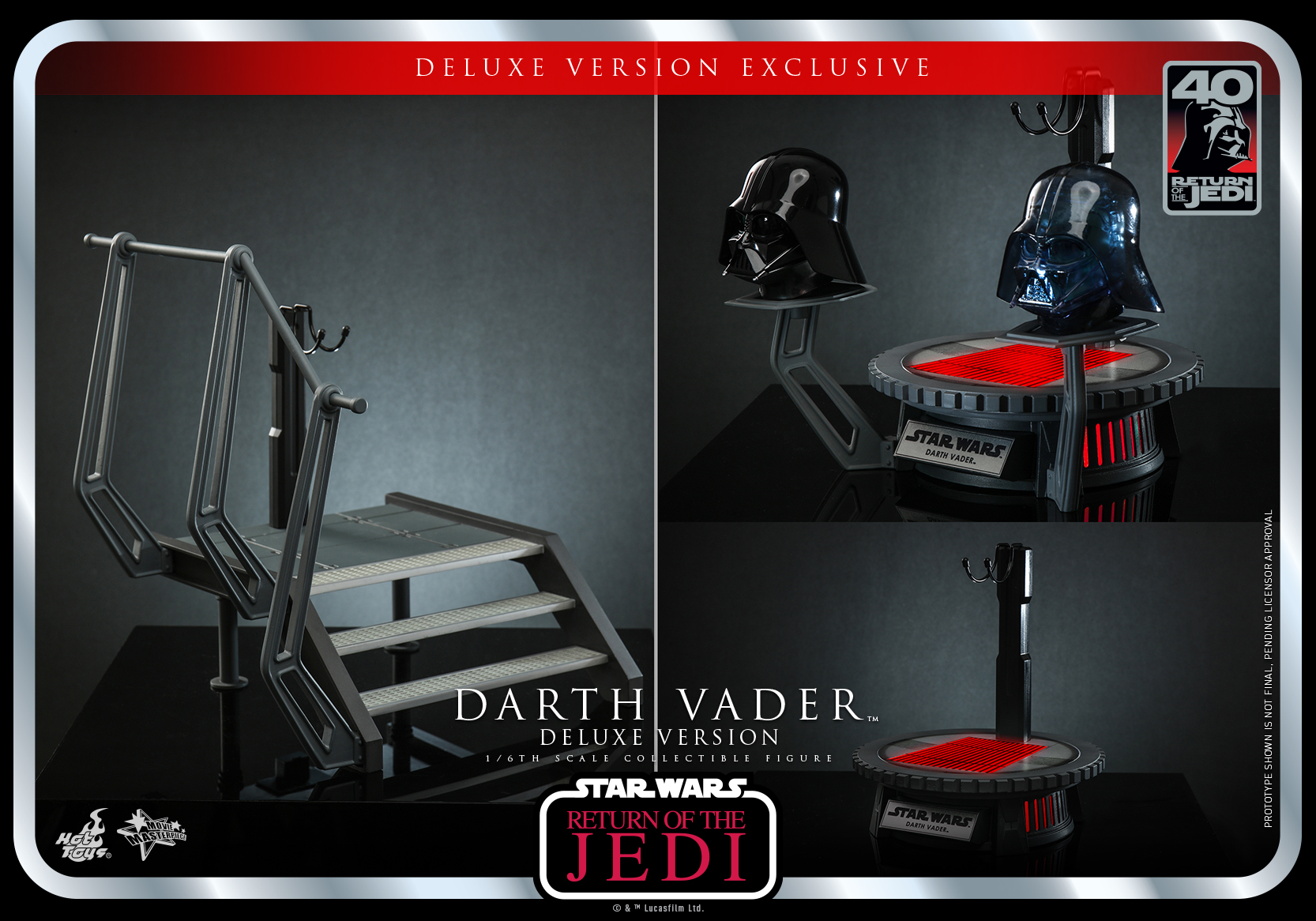 Hot Toys MMS700 1/6 Star Wars Episode VI: Return of the Jedi ™ - Darth Vader™ (Deluxe Version)