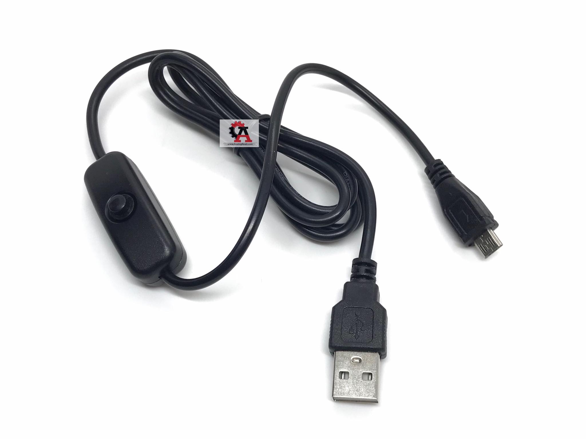 สาย Micro usb มีสวิตซ์ 2.5A ยาว 1 เมตร