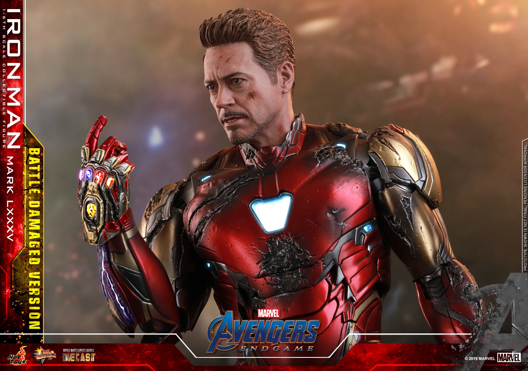 Hot Toys MMS543D33 Avengers: Endgame 1/6 Iron Man Mark LXXXV (Battle Damaged Version)