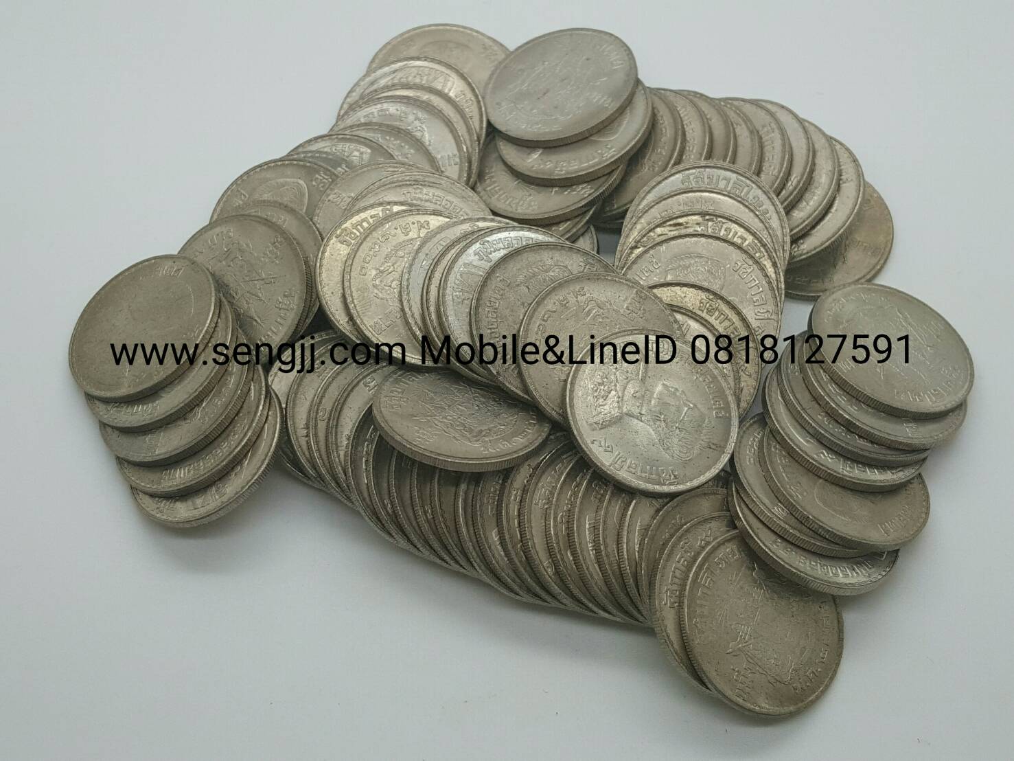 เหรียญกษาปณ์นิเกิล 1 บาท หมุนเวียนตราแผ่นดิน ปี 2500 (ผิวเดิม)