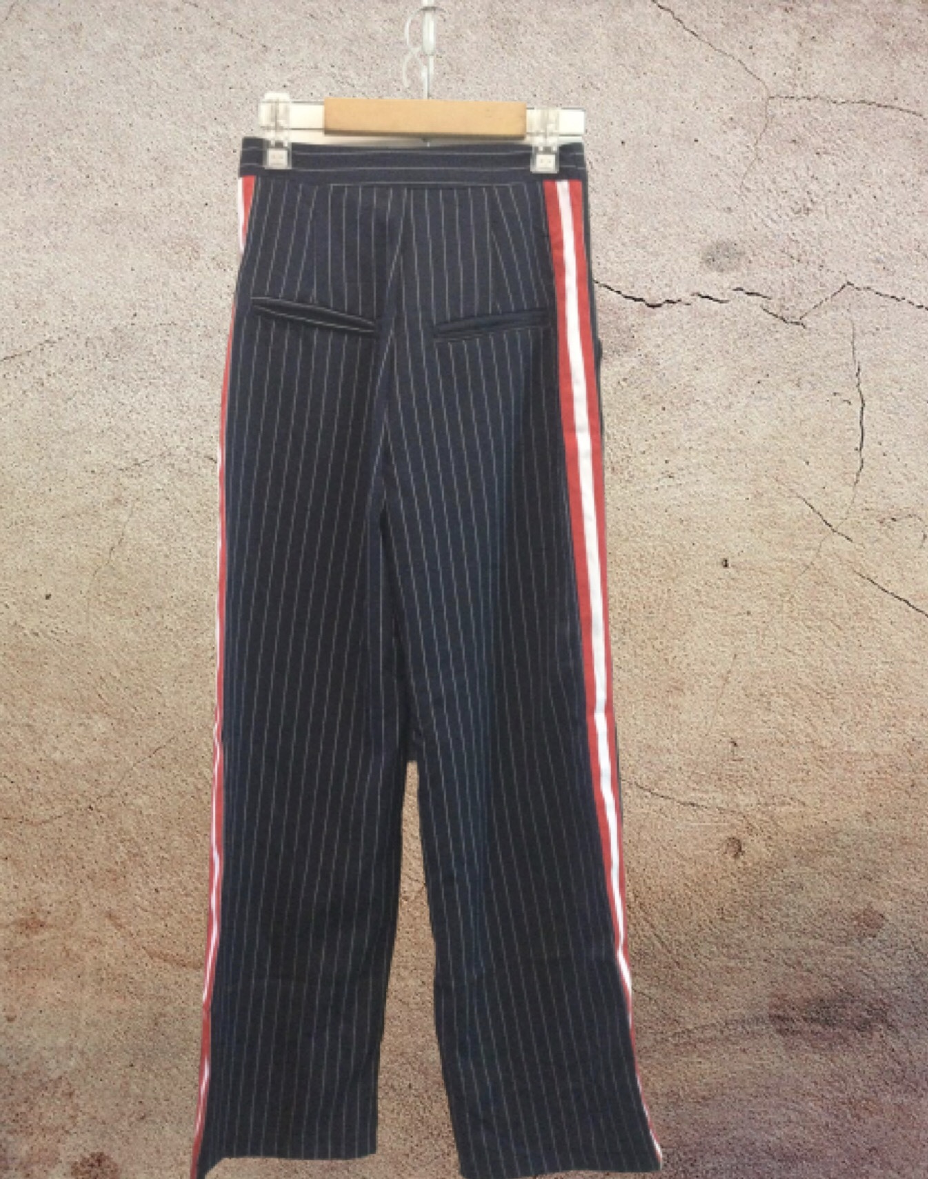 กางเกงลายทาง กางเกงแถบข้าง กางเกงขายาวเอวสูง